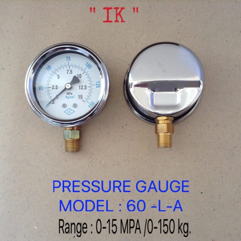 SAFE GAUGE Pressure Gauge 2.5 นิ้ว ออกล่าง 1/2” NPT ทองเหลือง เด็กช่างวัด