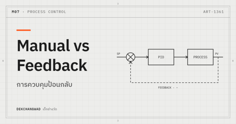 ปกบทความ Manual vs Feedback