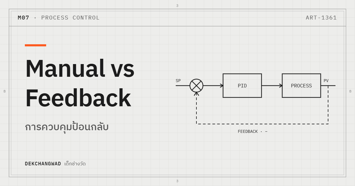 ปกบทความ Manual vs Feedback